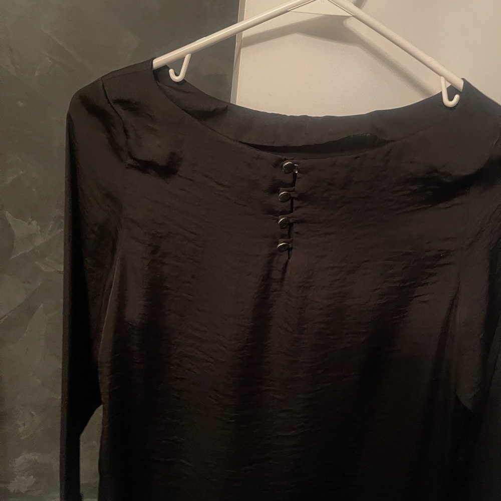 Elegant Black Long Sleeve Top